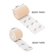 Body tape roll showcasing flexible and supportive body tape for clothing.