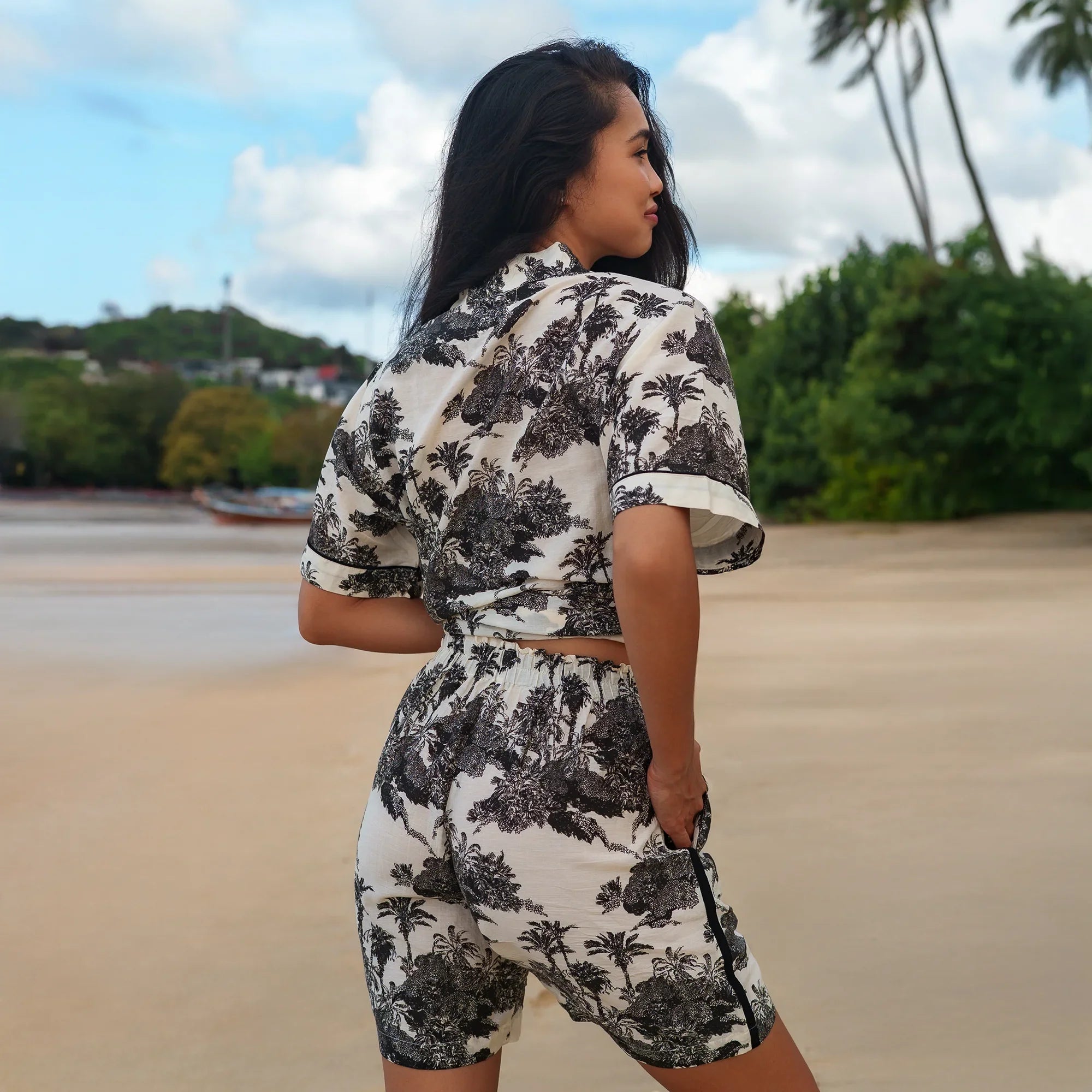 Ultra-Light Cotton Voile Shorts Set