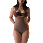 Brown bodysuit for women showcasing comfortable, stylish design.
