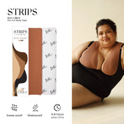 Body Tape Strips pack for secure lifting and support, waterproof, sweat-proof.