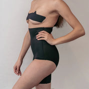 Right Leg Shorty shapewear displayed on model in profile.