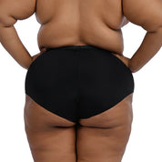 Black high-waisted underwear, perfect for creating a smooth silhouette.