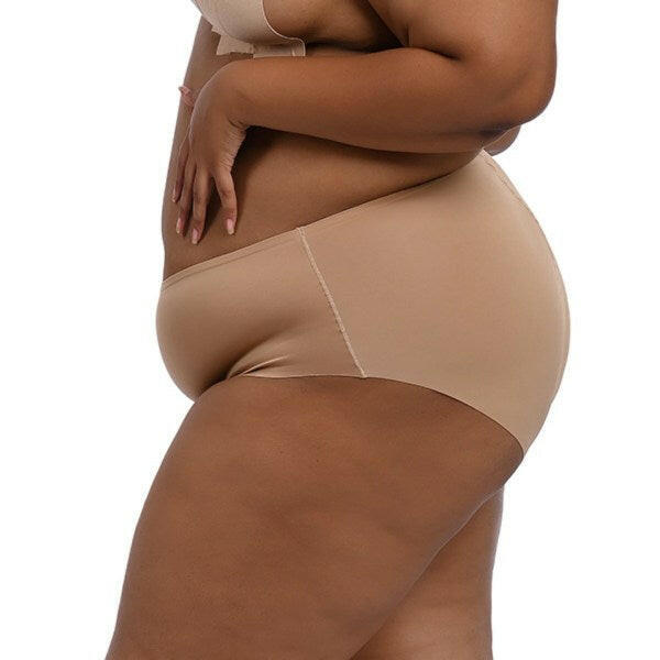 Cheeky women's underwear in nude color, showcasing a comfortable fit.