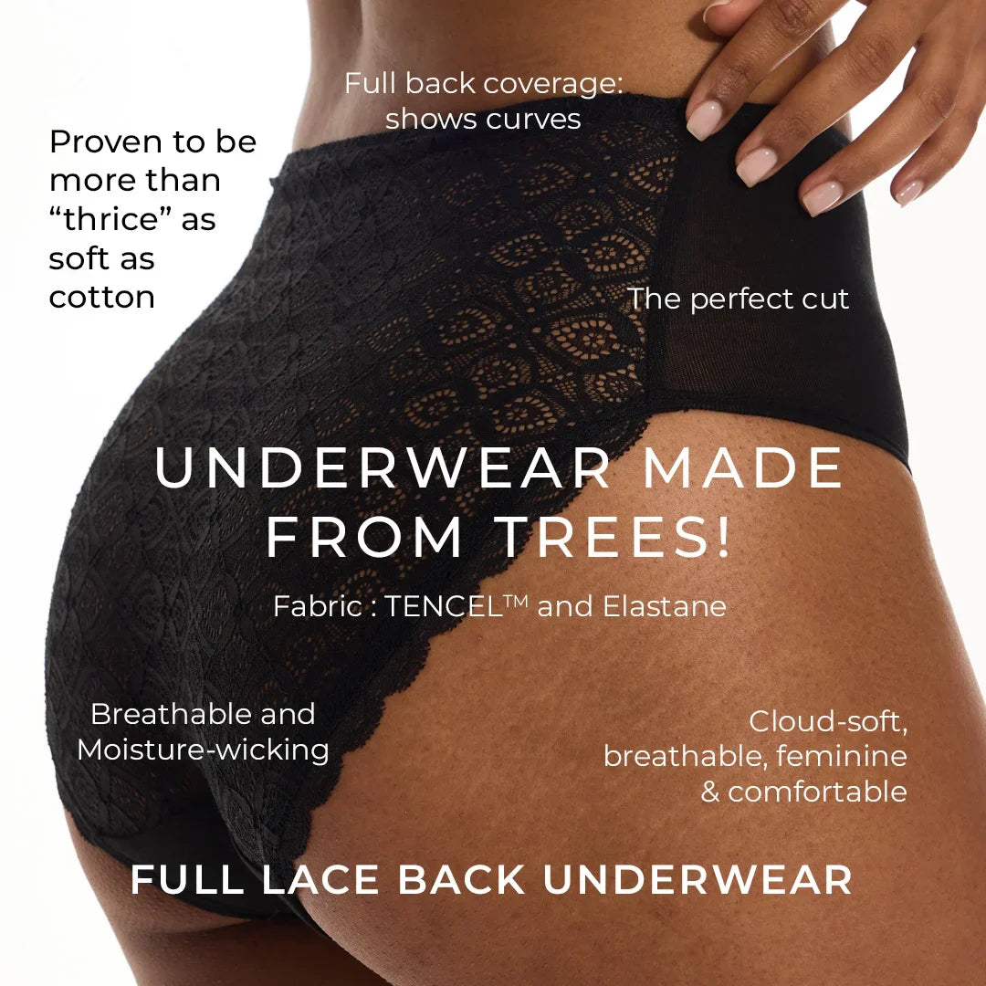 Lace-Back Hipster Panty