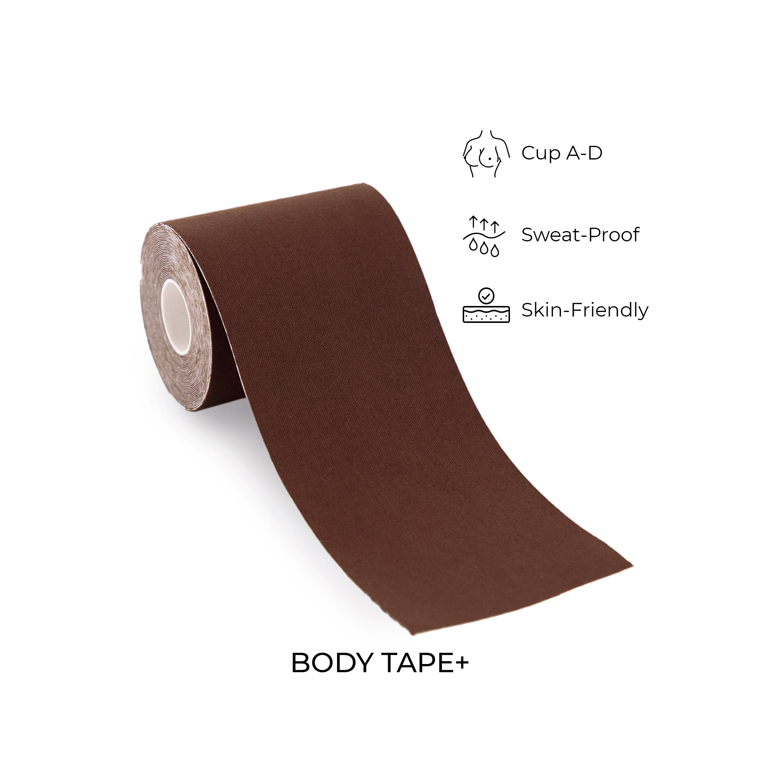 Body Tape+ roll, sweat-proof, skin-friendly, suitable for cup sizes A-D.