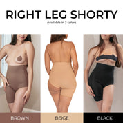 Right Leg Shaper Shorty For Slit Dresses
