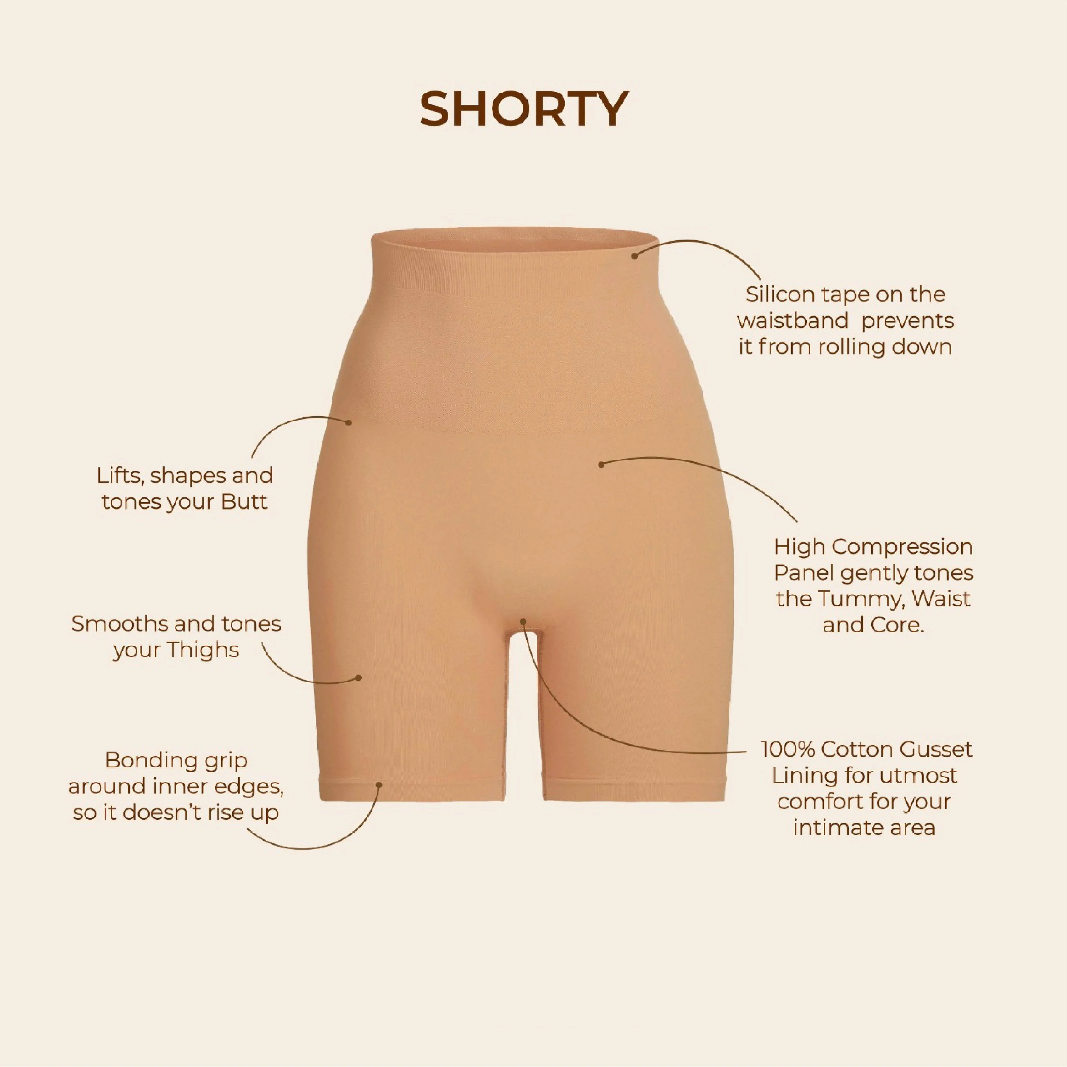 Shorty Tummy & Thigh Shaper