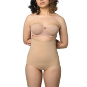 "Super Edge high-waist body shaper enhancing curves and comfort."