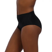 High-waisted black underwear from the Cheeky collection, perfect silhouette.